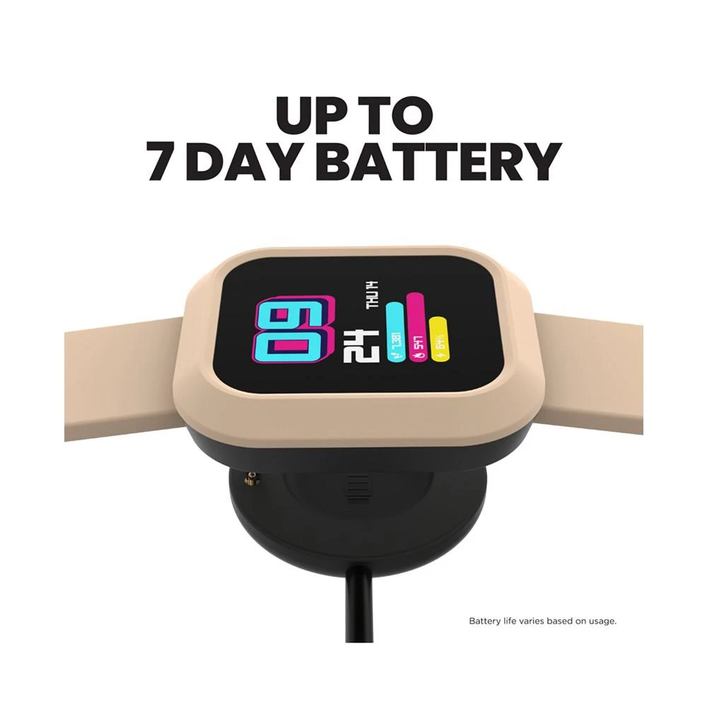 商品iTouch|Unisex Flex Silicone Strap Smartwatch 38.2mm with Extra Bezel & Strap,价格¥299,第5张图片详细描述