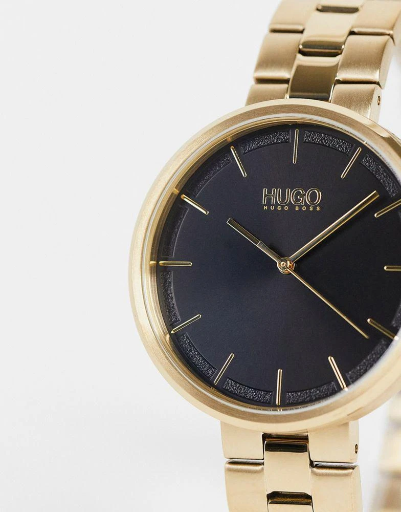 商品Hugo Boss|HUGO womens black dial bracelet watch in gold 1540102,价格¥1174,第3张图片详细描述