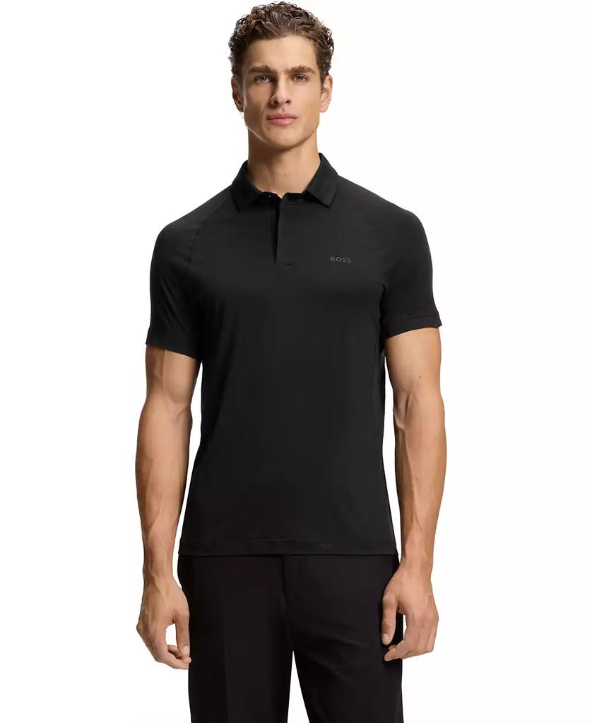 Black Cotton Piqué Paddy Polo image 2