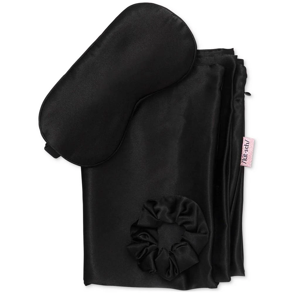 商品Kitsch|Satin Sleep 3pc Gift Set with Pillowcase, Eye Mask & Scrunchie,价格¥67,第2张图片详细描述