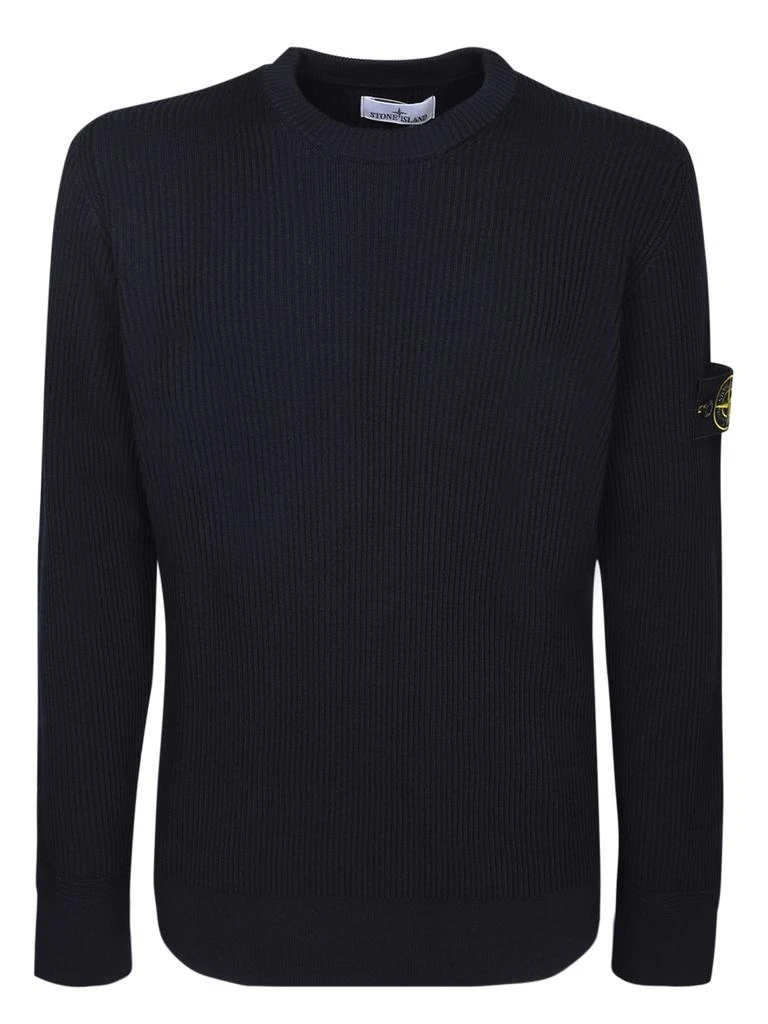 商品Stone Island|Blue Ribbed Pullover,价格¥3098,第1张图片