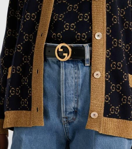 商品Gucci|GG leather belt,价格¥4098,第2张图片详细描述