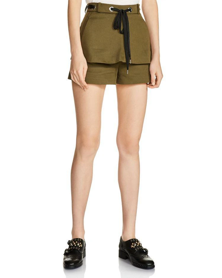 商品Maje|Ipolyte Double-Layer Mini Shorts,价格¥926,第1张图片