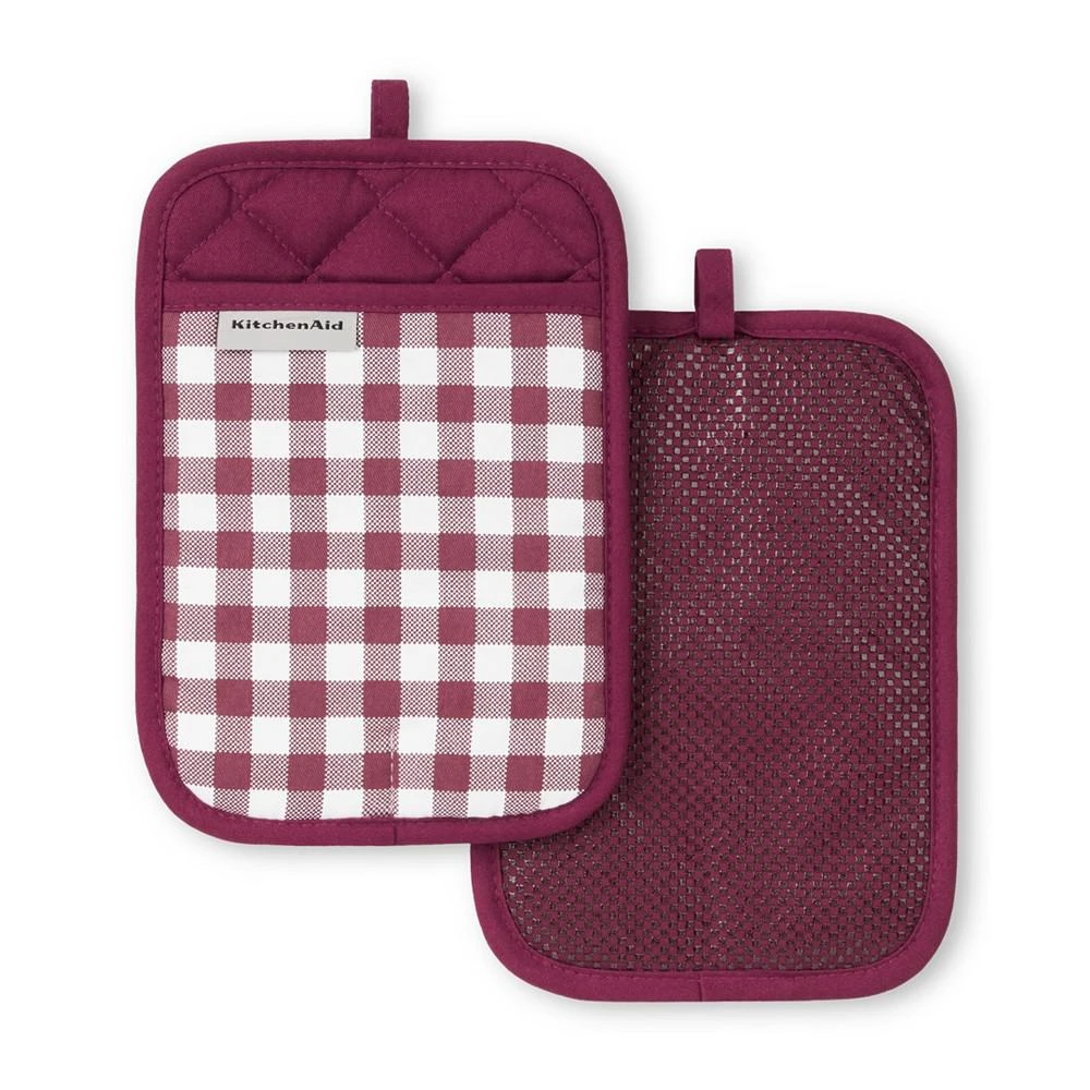 Gingham Pot Holder 2-Pack Set, 7" x 10" 商品