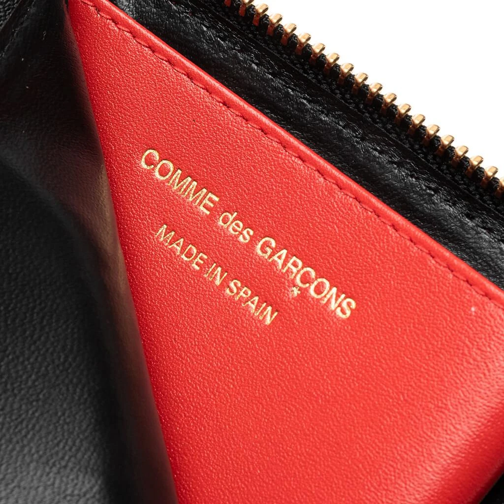 商品Comme des Garcons|Comme des Garcons SA3100HL Huge Logo Zip Wallet - Red,价格¥1307,第2张图片详细描述