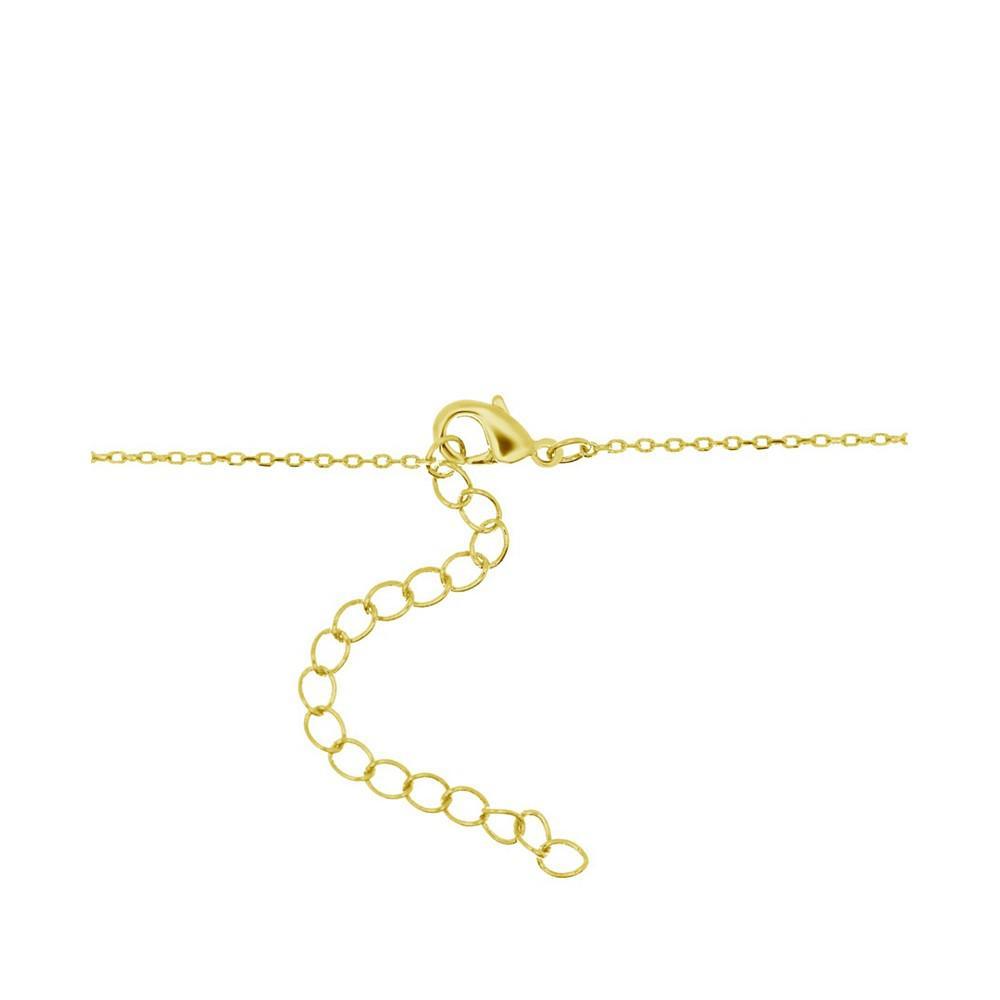 商品Essentials|Multi Channel Color Stone Drop Necklace, Gold Plate 16"+2" extender,价格¥186,第4张图片详细描述