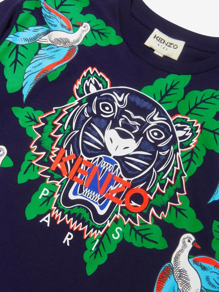 商品Kenzo|Boys Organic Cotton Long Sleeve Tiger T-Shirt,价格¥359,第3张图片详细描述