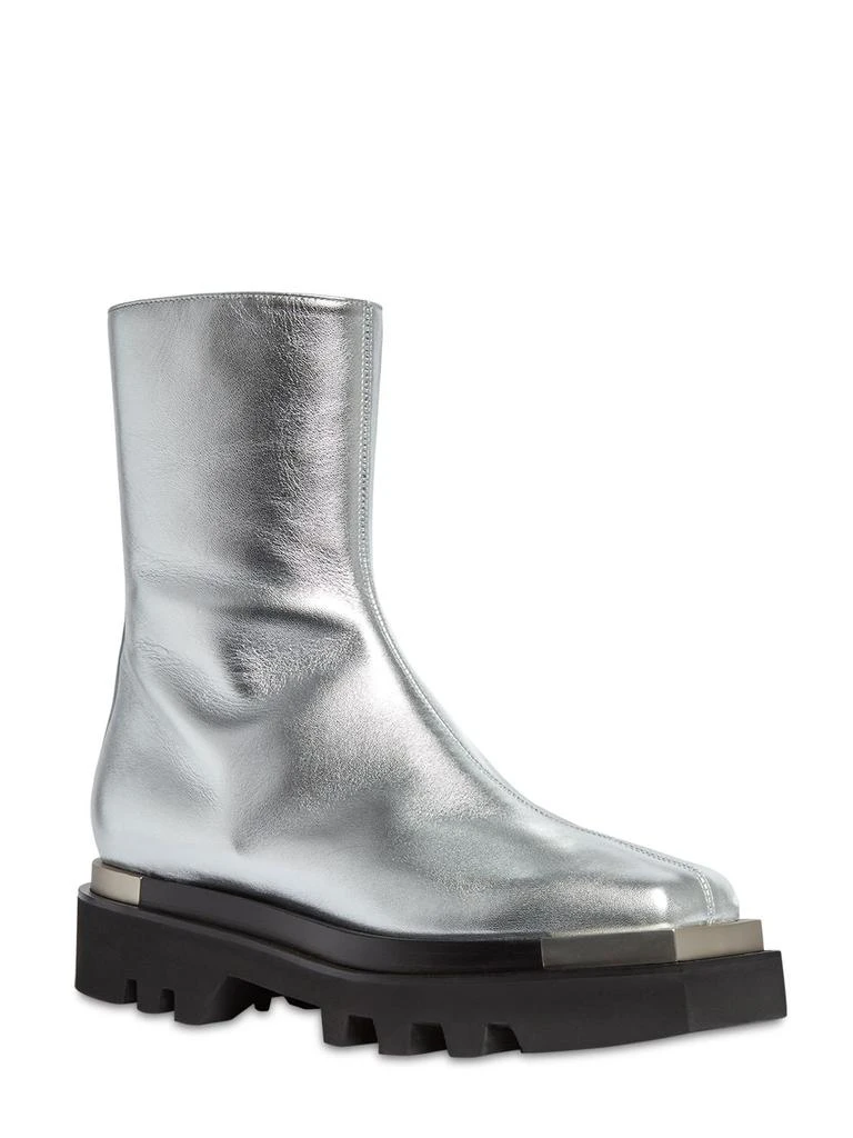 商品Peter Do|40mm Metallic Leather Combat Boots,价格¥4039,第2张图片详细描述