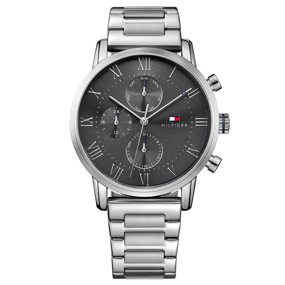 商品Tommy Hilfiger|Men's Chronograph Stainless Steel Bracelet Watch 44mm,价格¥806,第1张图片