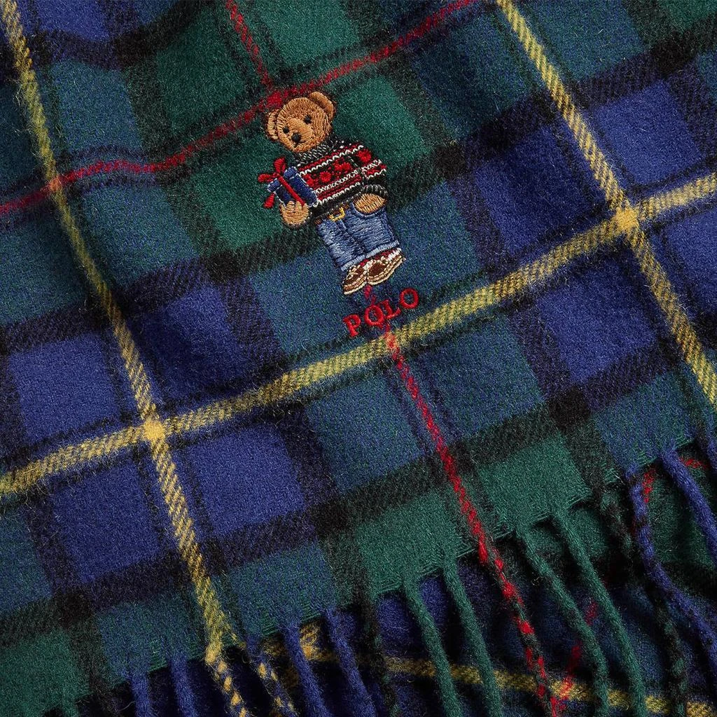 商品Ralph Lauren|Polo Bear Plaid Wool Scarf,价格¥1038,第2张图片详细描述