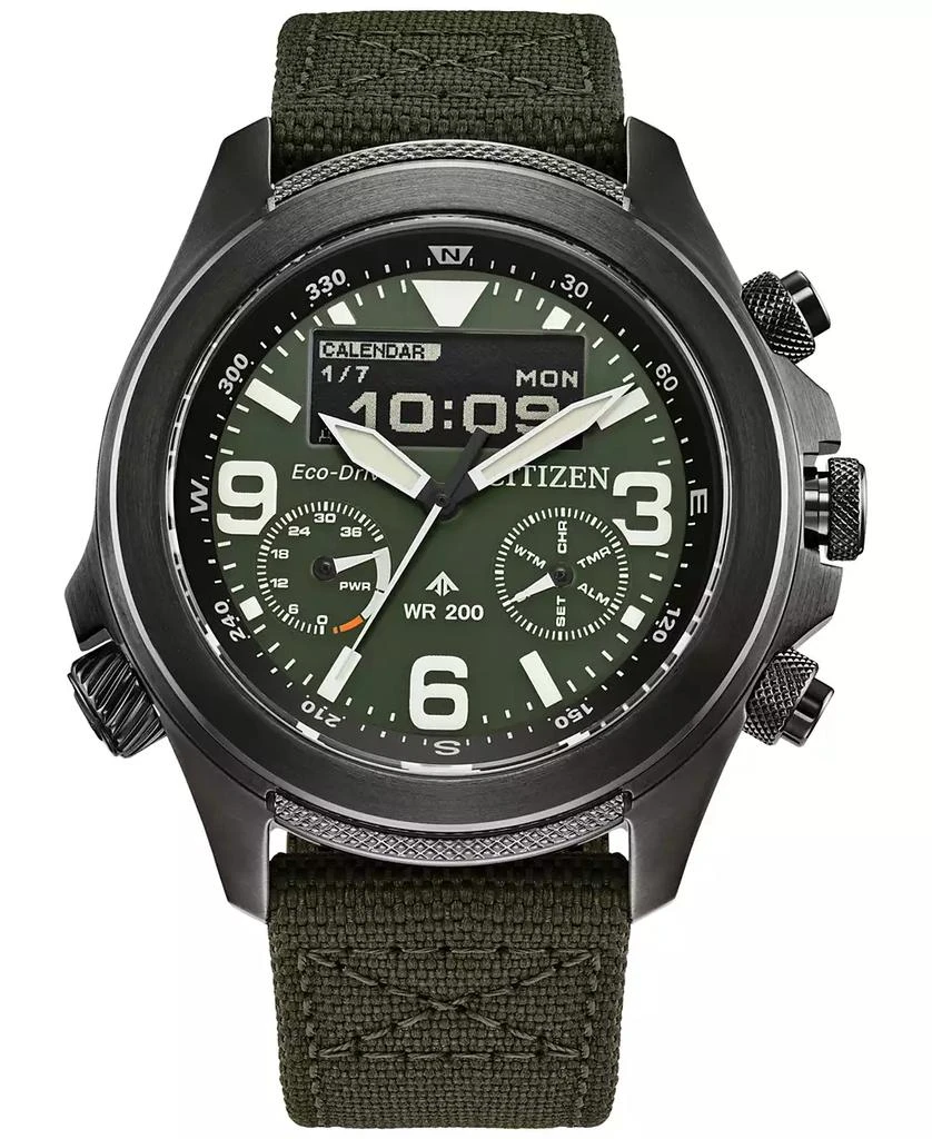 商品Citizen|Eco-Drive Men's Chronograph Promaster Green CORDURA® Strap Watch 44mm,价格¥3976,第1张图片