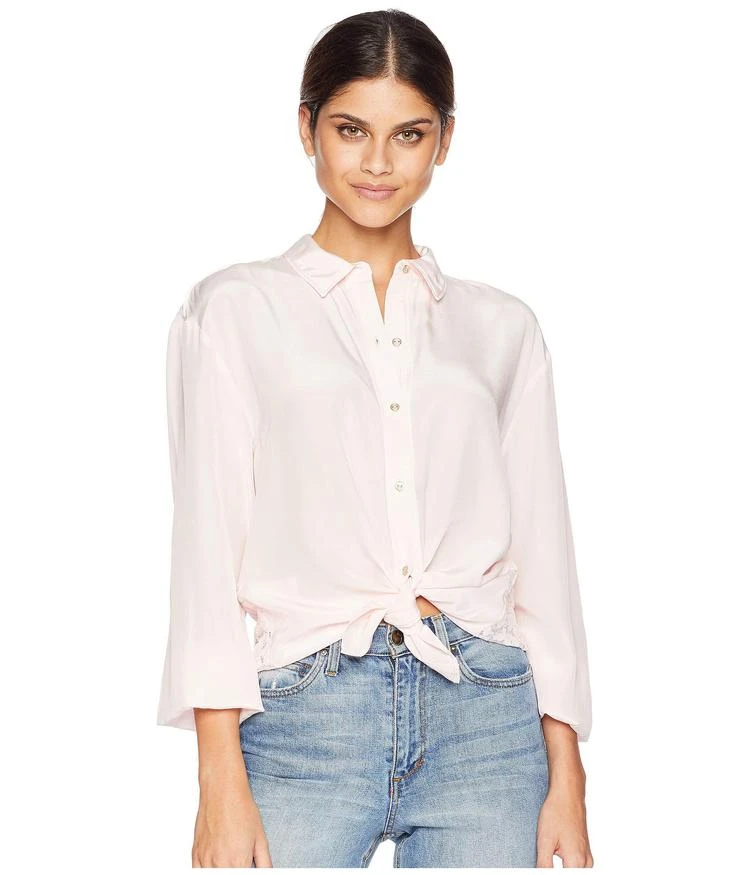 商品Juicy Couture|Soft Woven Silk w/ Lace Back Shirting Top,价格¥256,第1张图片