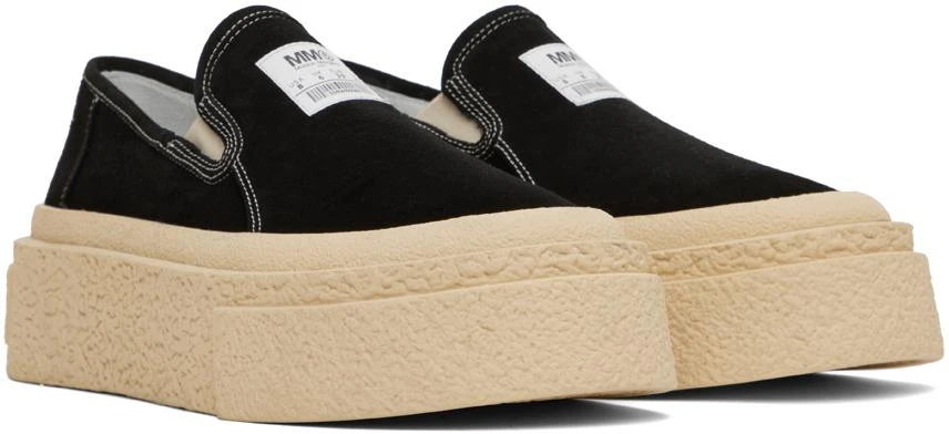 商品MM6|Black Platform Slip-On Sneakers,价格¥4034,第4张图片详细描述