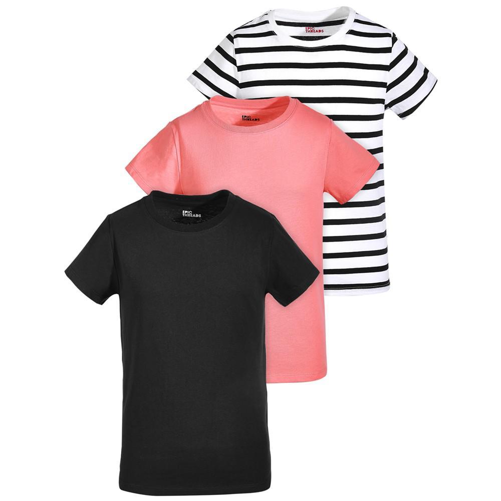 商品Epic Threads|Epic Thread Little Girls 3-Pack T-Shirts, Created for Macy's,价格¥41,第1张图片