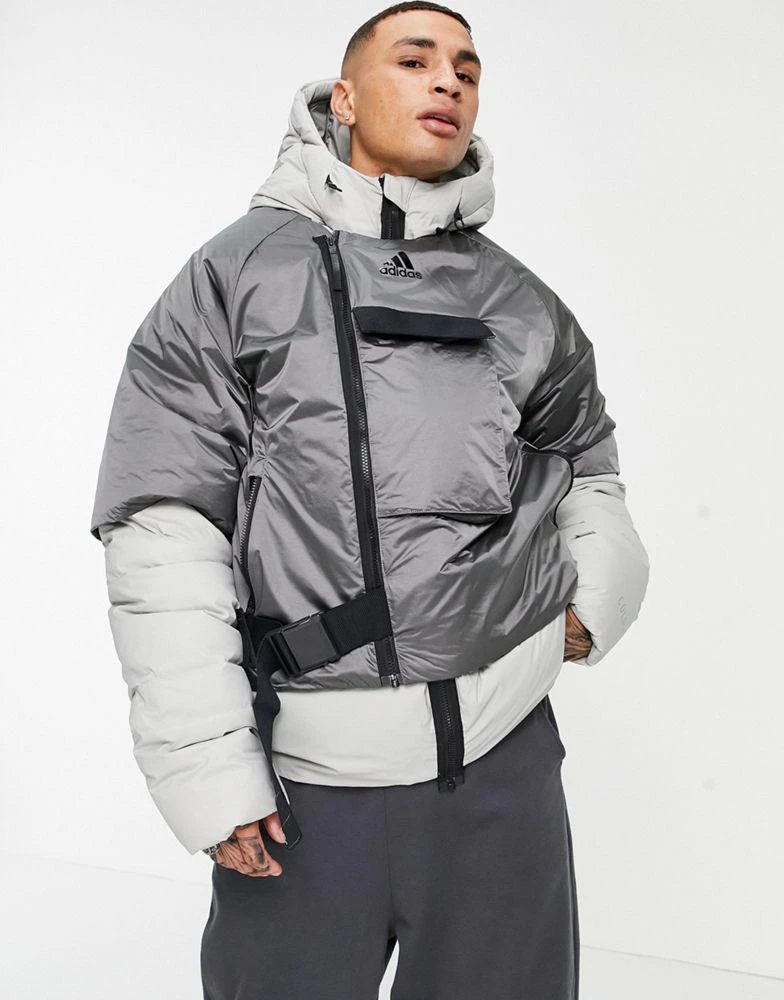 商品Adidas|adidas COLD RDY down jacket in grey,价格¥1281,第1张图片