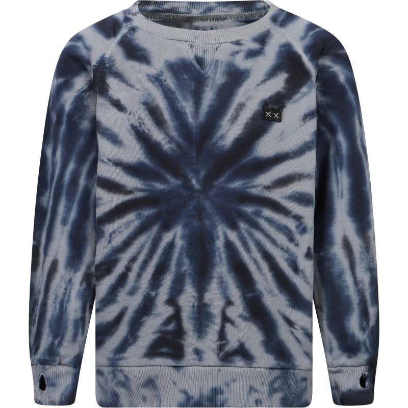 商品Munster|Tie dye star logo sweatshirt in blue,价格¥378,第1张图片