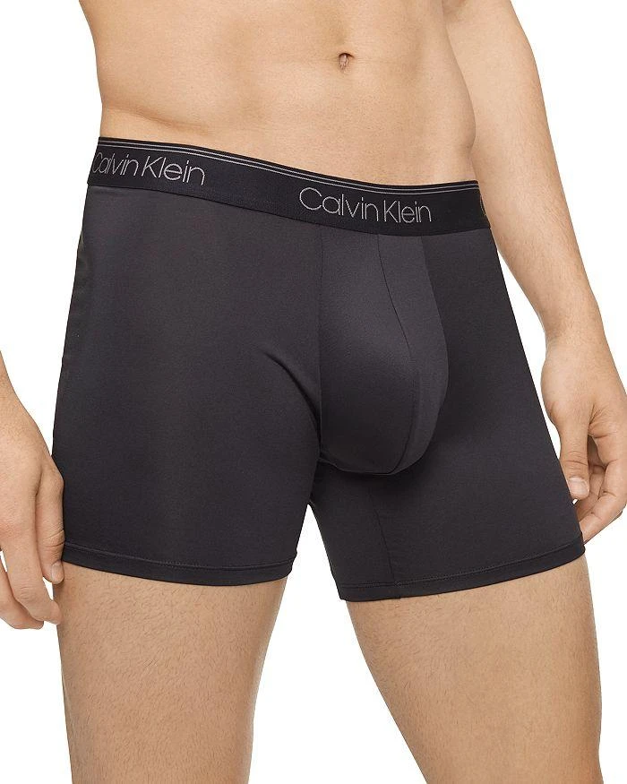 商品Calvin Klein|Microfiber Stretch Wicking Boxer Briefs, Pack of 3,价格¥355,第2张图片详细描述