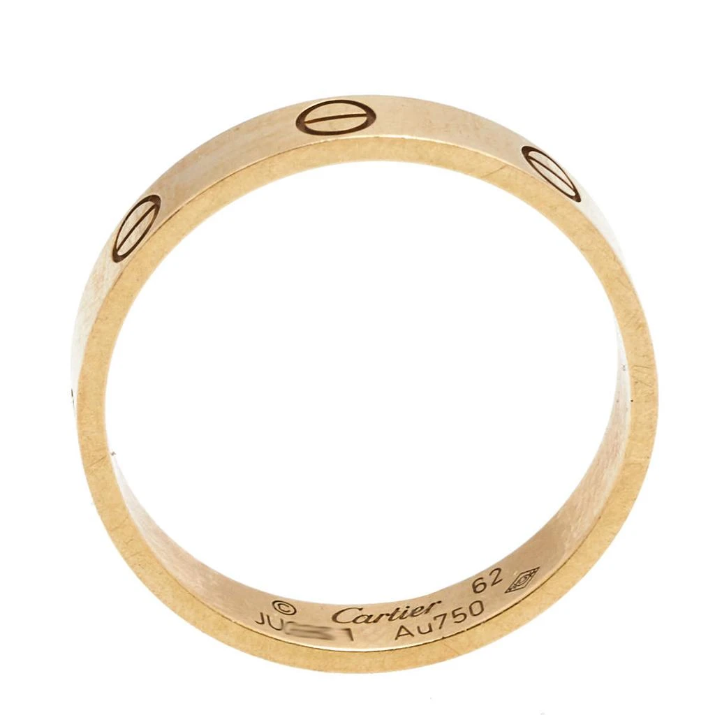 商品[二手商品] Cartier|Cartier Love 18K Yellow Gold Narrow Wedding Band Ring Size 62,价格¥7411,第5张图片详细描述