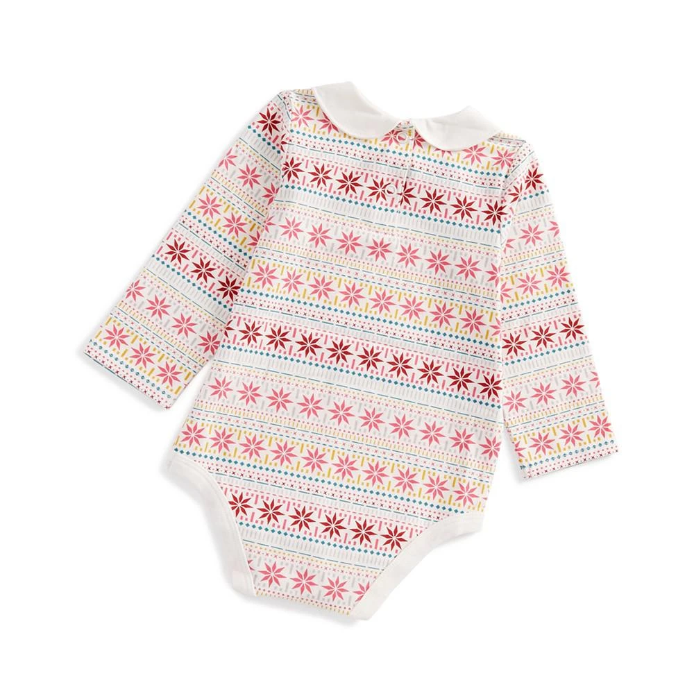 商品First Impressions|Baby Girls Fair Isle Bodysuit, Created for Macy's,价格¥38,第2张图片详细描述