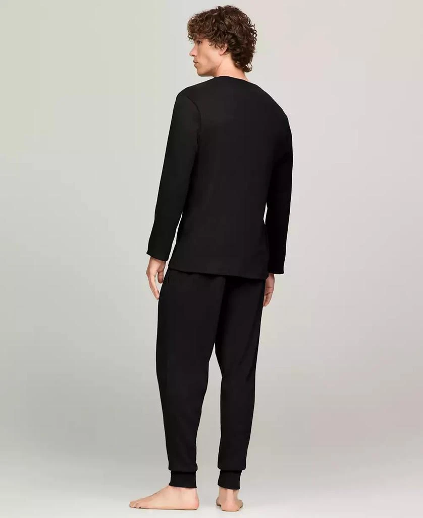 商品Tommy Hilfiger|Men's Ribbed Long-Sleeve Pajama Shirt,价格¥296,第4张图片详细描述