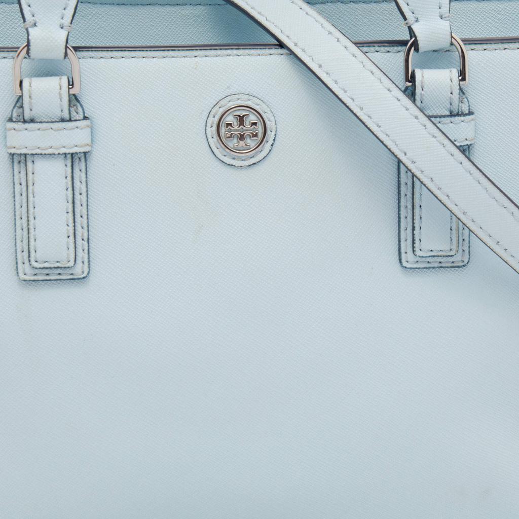 商品[二手商品] Tory Burch|Tory Burch Light Blue Saffiano Leather Robinson East West Satchel,价格¥2323,第7张图片详细描述