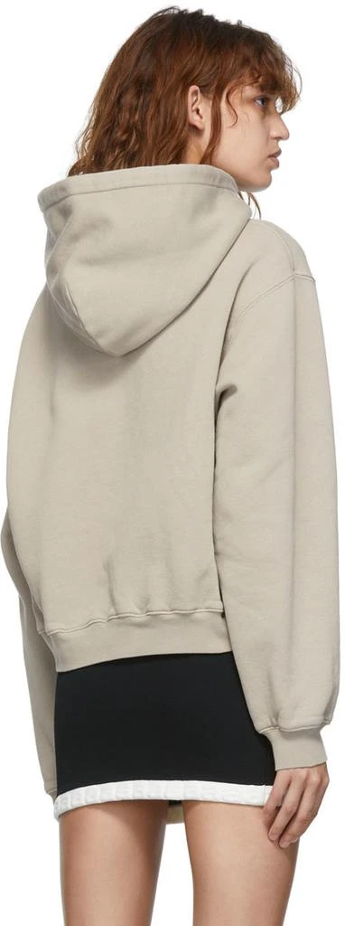 商品Alexander Wang|Taupe Structured Puff Logo Hoodie,价格¥774,第3张图片详细描述