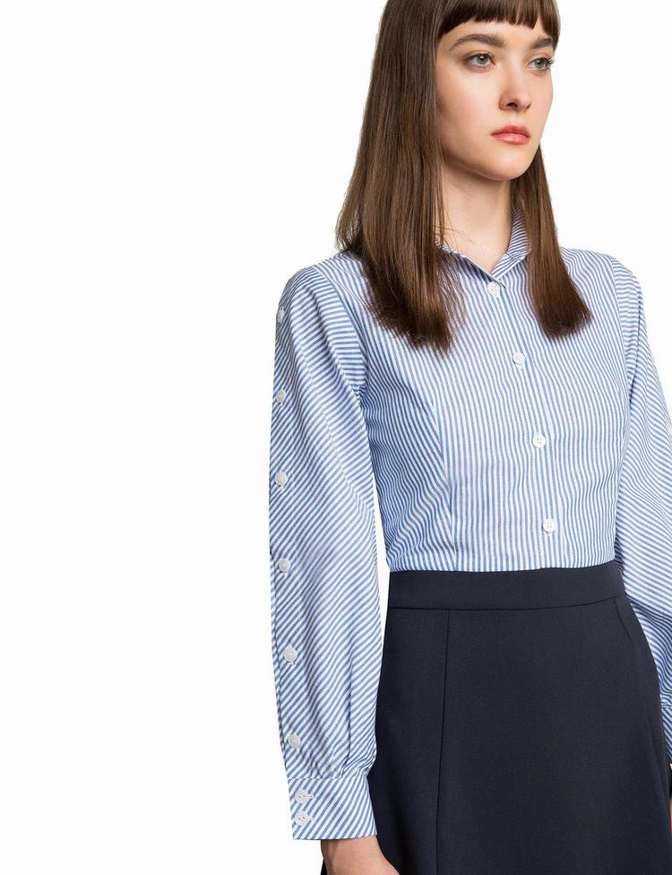 Andy Striped Button Sleeve Dress 商品