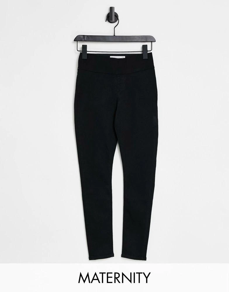 商品Topshop|Topshop Maternity underbump Joni jean in black,价格¥187,第1张图片
