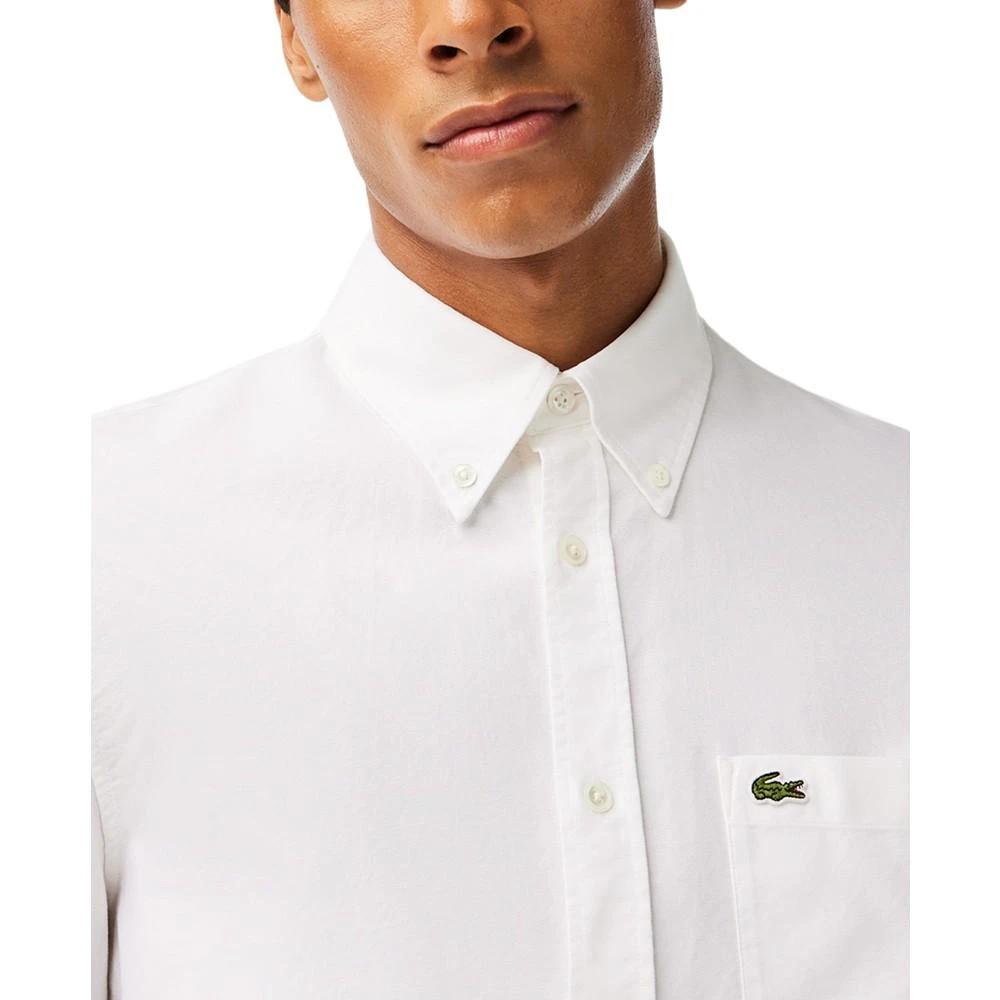 商品Lacoste|Men's Woven Long Sleeve Button-Down Oxford Shirt,价格¥760,第1张图片