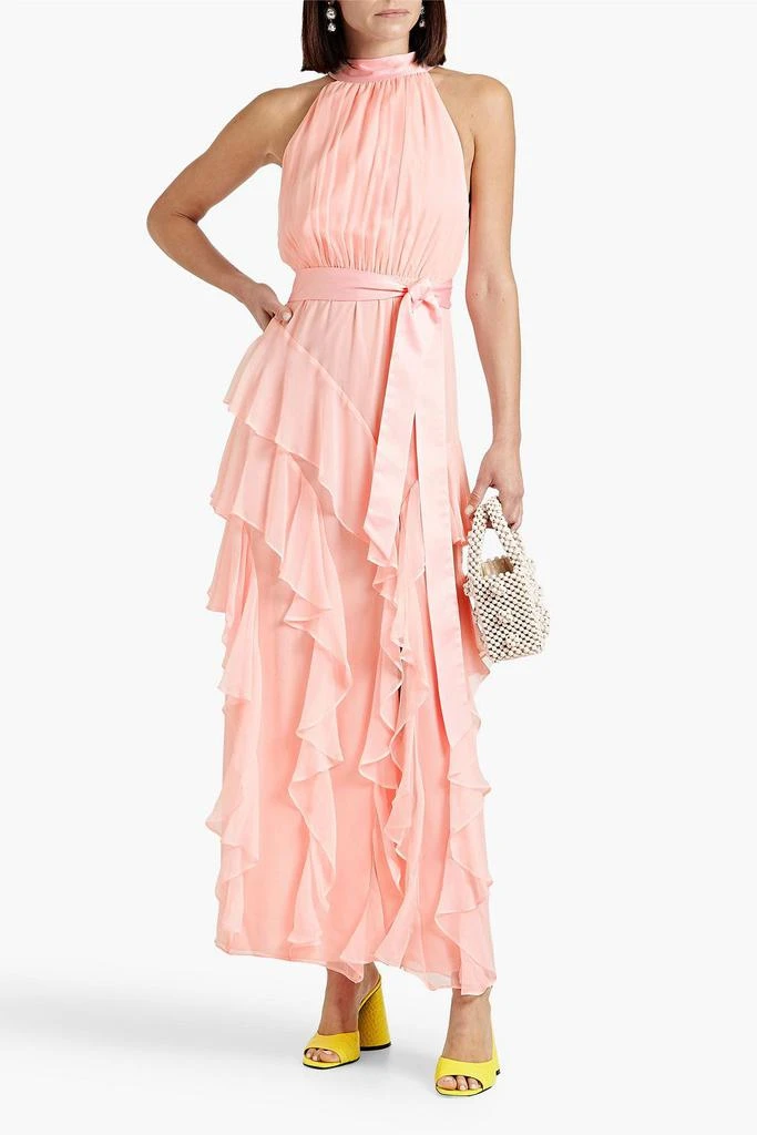 商品Alice + Olivia|Emelia tiered ruffled silk-chiffon maxi dress,价格¥900,第2张图片详细描述