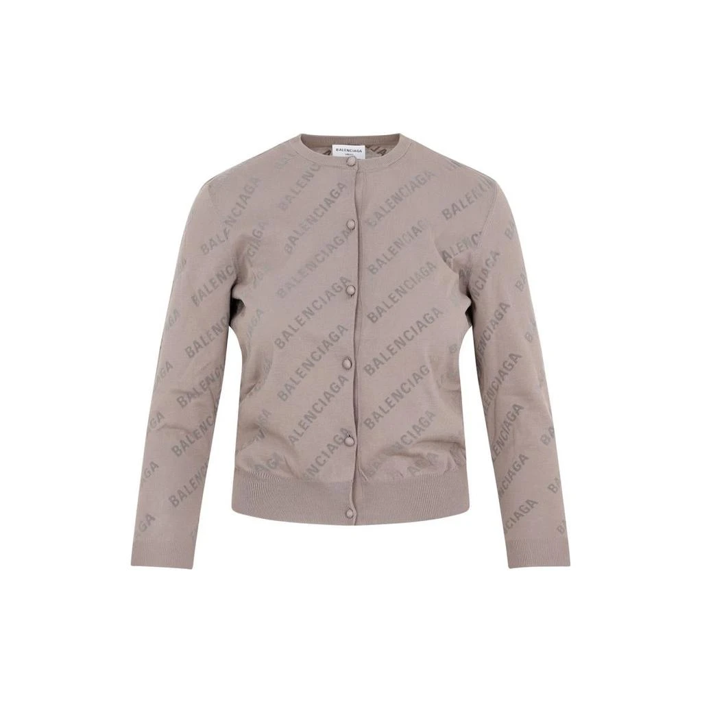 商品Balenciaga|BALENCIAGA  ALL OVER  COTTON CARDIGAN SWEATER,价格¥6242,第1张图片