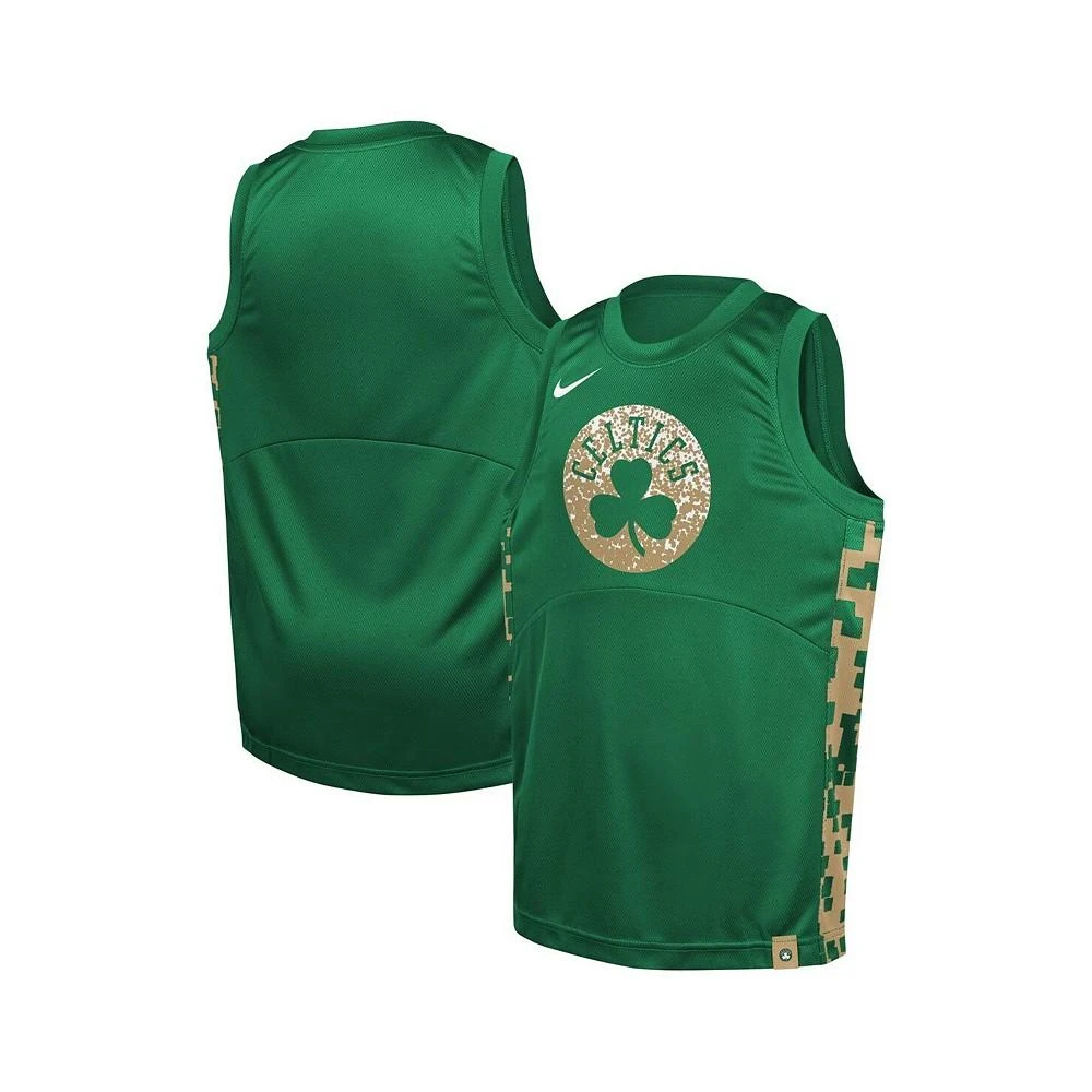 商品NIKE|Big Boys Kelly Green Boston Celtics Courtside Starting Five Team Jersey,价格¥228,第1张图片