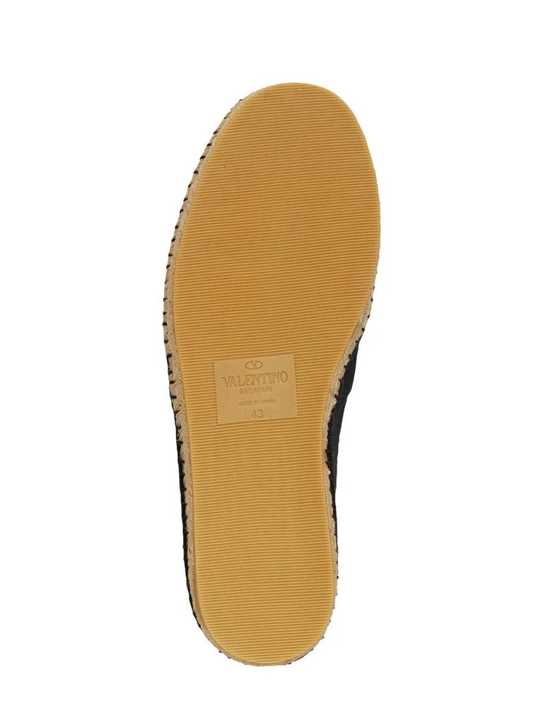 商品Valentino|V Detail Cotton Canvas Espadrilles,价格¥4535,第4张图片详细描述