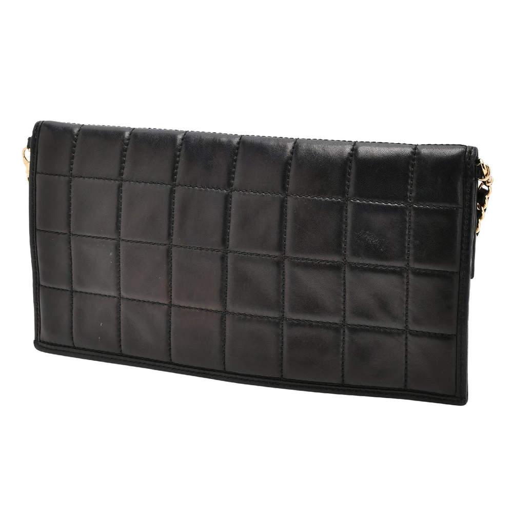 Chanel Box Quilted Leather Fold Down Envelope Clutch Bag商品第3张图片规格展示