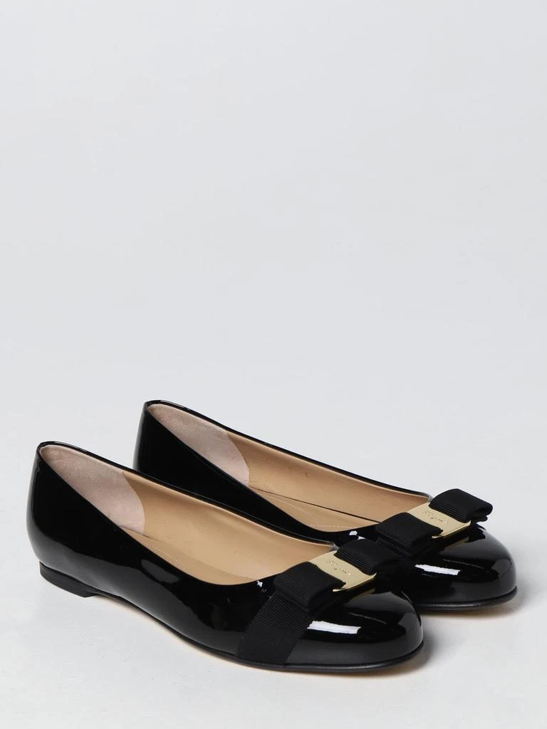 商品Salvatore Ferragamo|Ferragamo Varina patent leather ballet flats,价格¥5271,第2张图片详细描述
