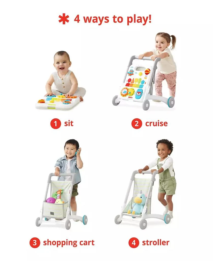 商品Skip Hop|Explore & More 4-in-1 Grow Along Activity Walker Baby Toy,价格¥498,第2张图片详细描述