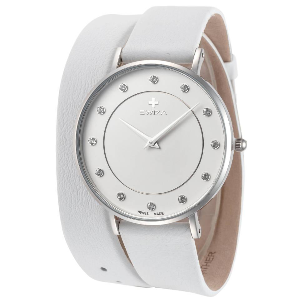 商品Swiza|瑞莎女士石英手表 真皮表带 34mm WAT.0921.1005,价格¥188,第1张图片
