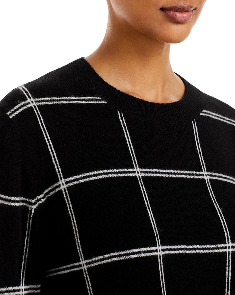 Windowpane Cashmere Crewneck Sweater - 100% Exclusive商品第5张图片规格展示