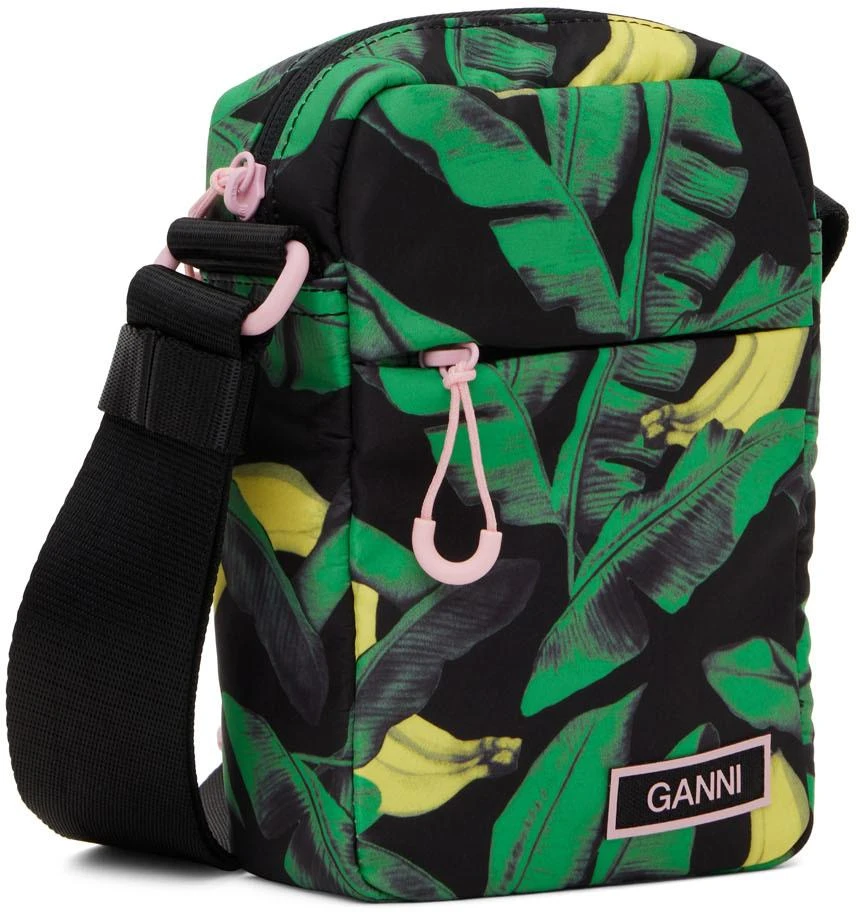 商品Ganni|Black & Green Recycled Tech Pouch,价格¥728,第2张图片详细描述