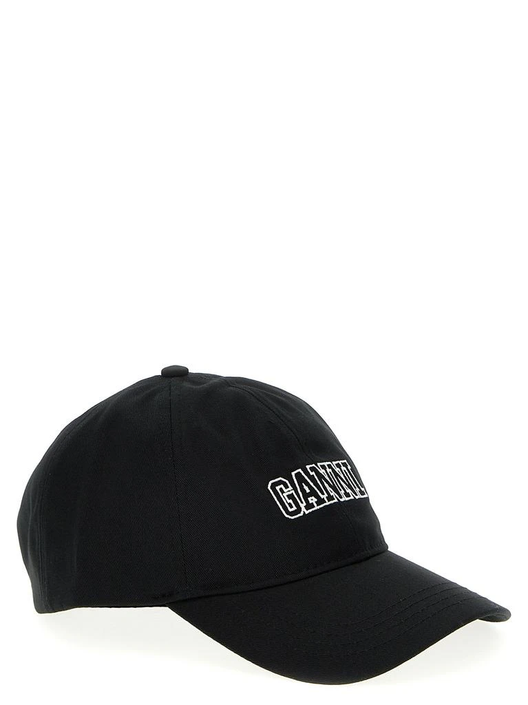 商品Ganni|Logo Cap Hats Black,价格¥688,第2张图片详细描述