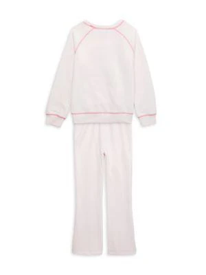 商品Calvin Klein|Little Girls 2-Piece Sweatshirt & Pants Set,价格¥113,第2张图片详细描述