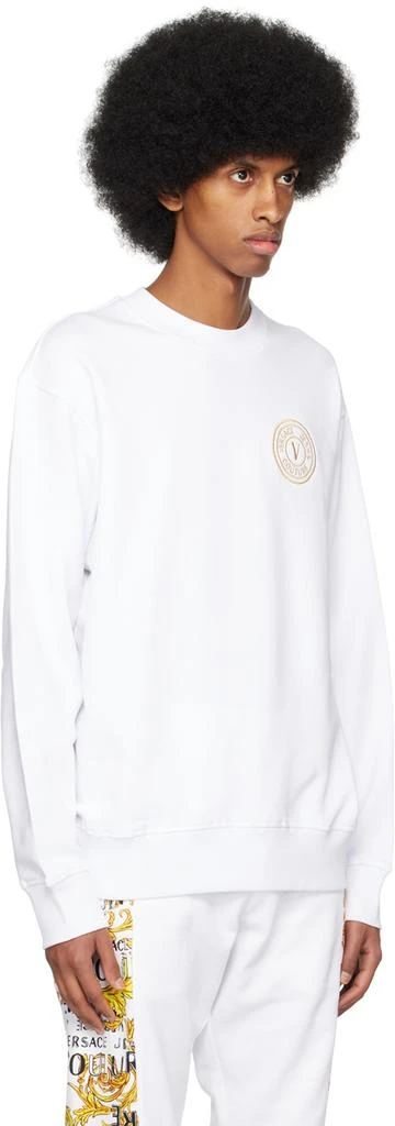 商品Versace|White V-Emblem Sweatshirt,价格¥457,第2张图片详细描述