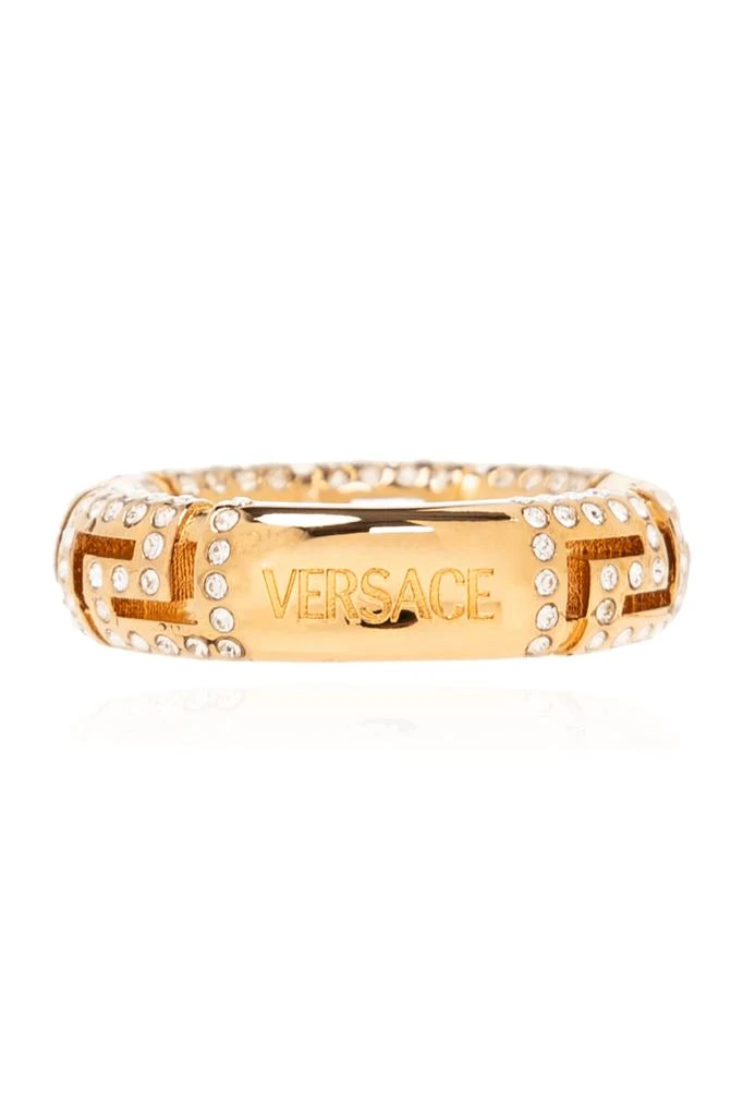 商品Versace|Versace Gold Crystal-Embellished Ring - Women,价格¥4684,第4张图片详细描述