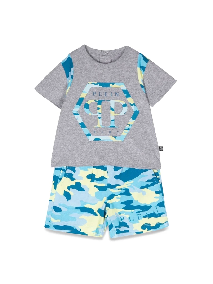 商品Philipp Plein|Philipp Plein 男童套装 1UG002BLBB9C84045 花色,价格¥1196,第1张图片