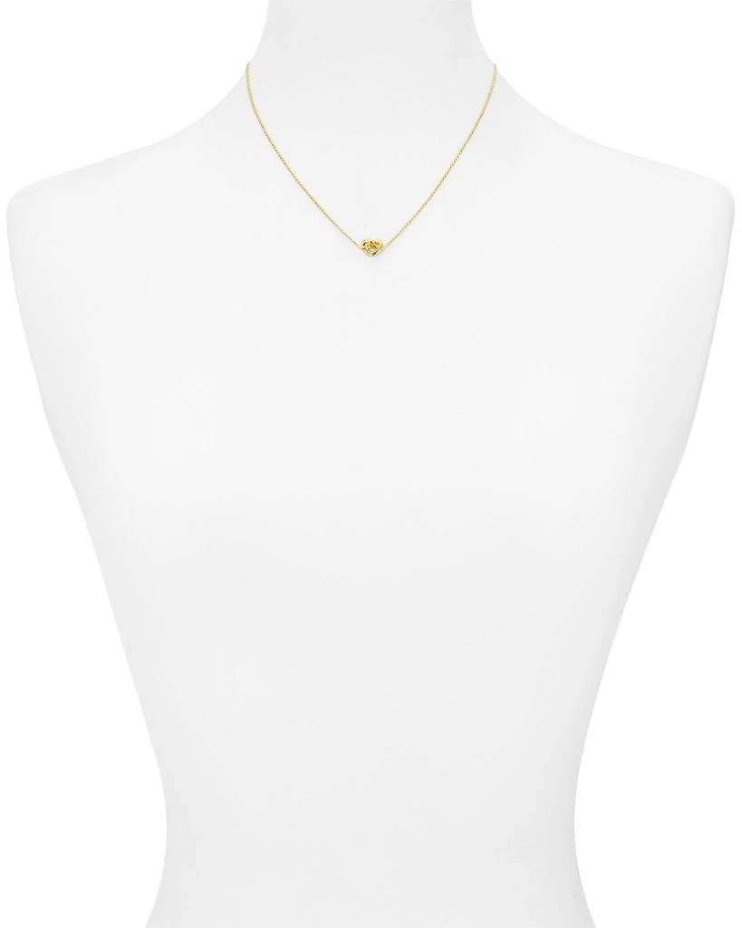 Loves Me Knot Mini Pendant Necklace, 16" 商品