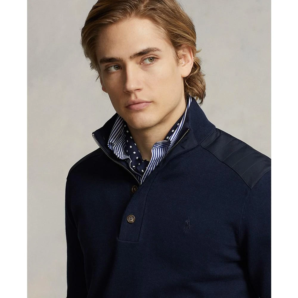 商品Ralph Lauren|Men's Cotton Hybrid Sweater,价格¥912,第3张图片详细描述