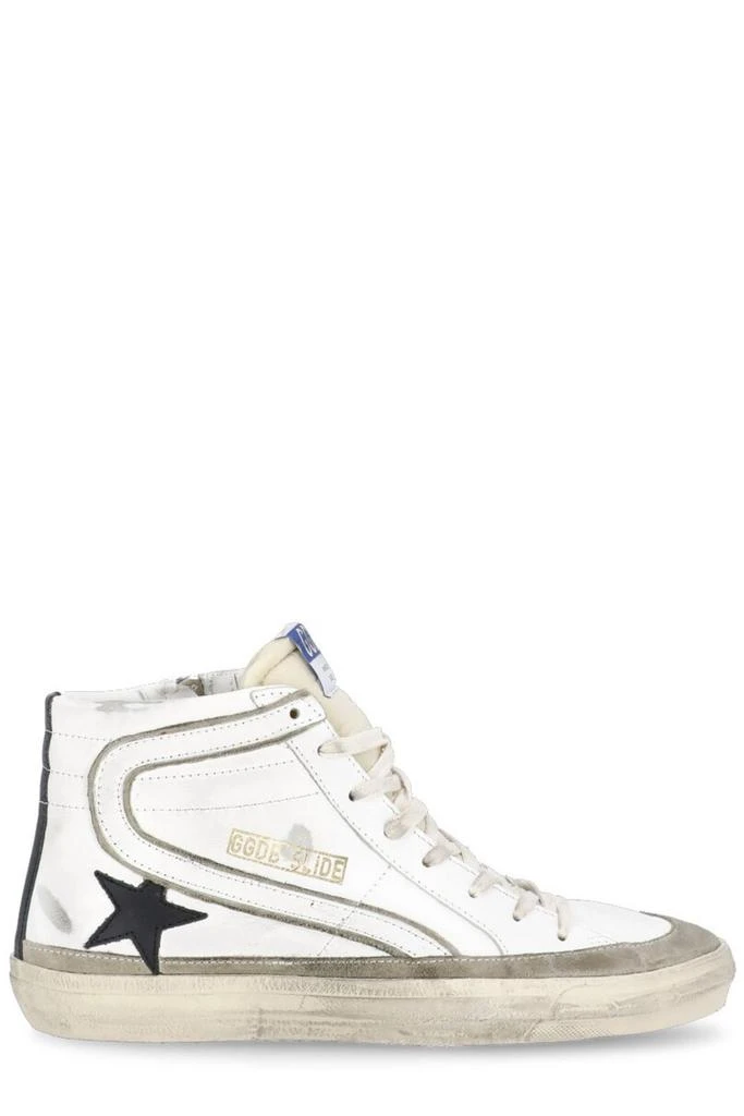 商品Golden Goose|Golden Goose Deluxe Brand Slide High-Top Sneakers,价格¥3105,第1张图片