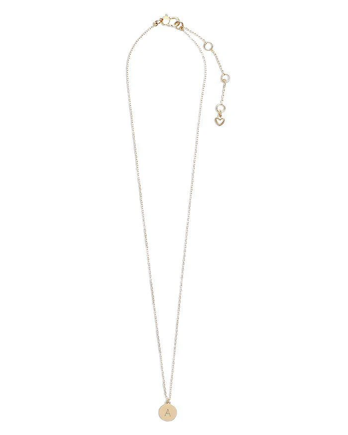 商品Kate Spade|Mini Initial Pendant Necklace, 17"-20",价格¥332,第2张图片详细描述