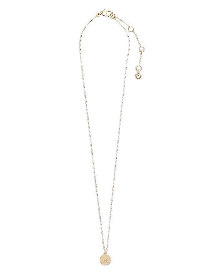 商品Kate Spade|Mini Initial Pendant Necklace, 17"-20",价格¥316,第4张图片详细描述