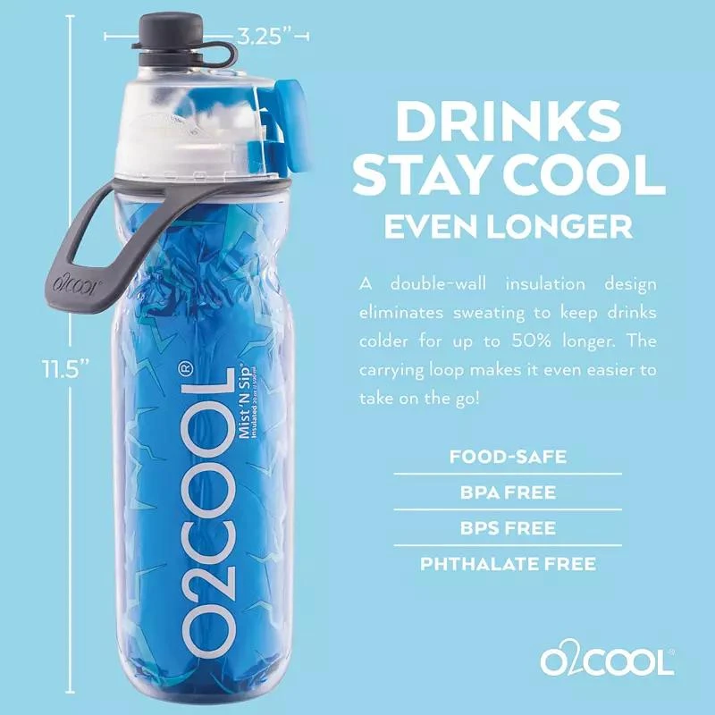 O2COOL Mist N' Sip® Water Bottle for Drinking and Misting 商品